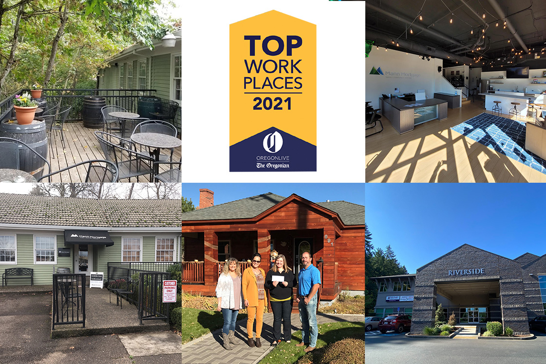 Mann Mortgage wins a Top Workplace award from The Oregonian